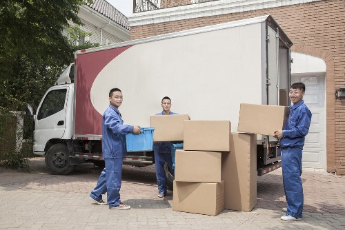 Moving boxes and packed household items for a Kingston removal