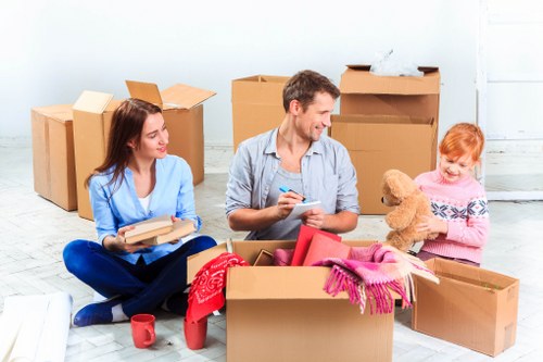 Professional movers handling a flat removal in Kingston