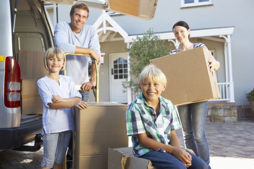 Staff handling fragile items during a Kingston removals service