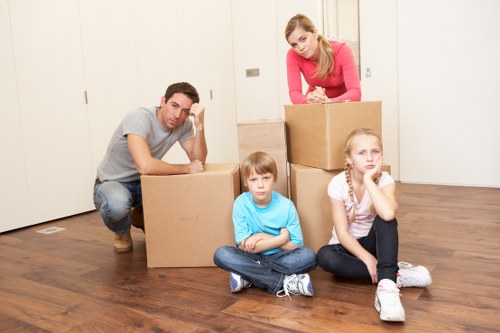 Kingston removals team managing furniture during a home relocation