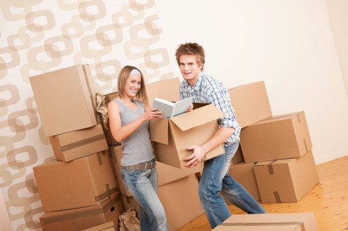 Local movers handling fragile items during a Kingston house move