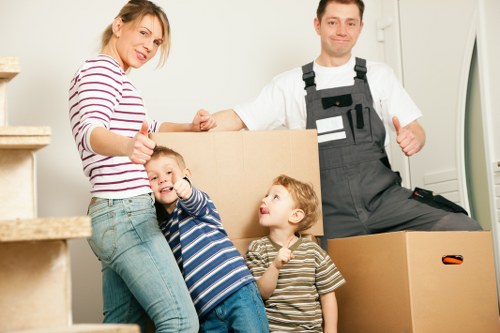 Careful labeling and organizing boxes during a Kingston relocation